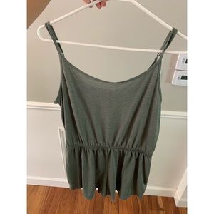 Olive green romper